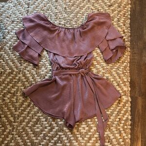 Carole Christian Mauve romper